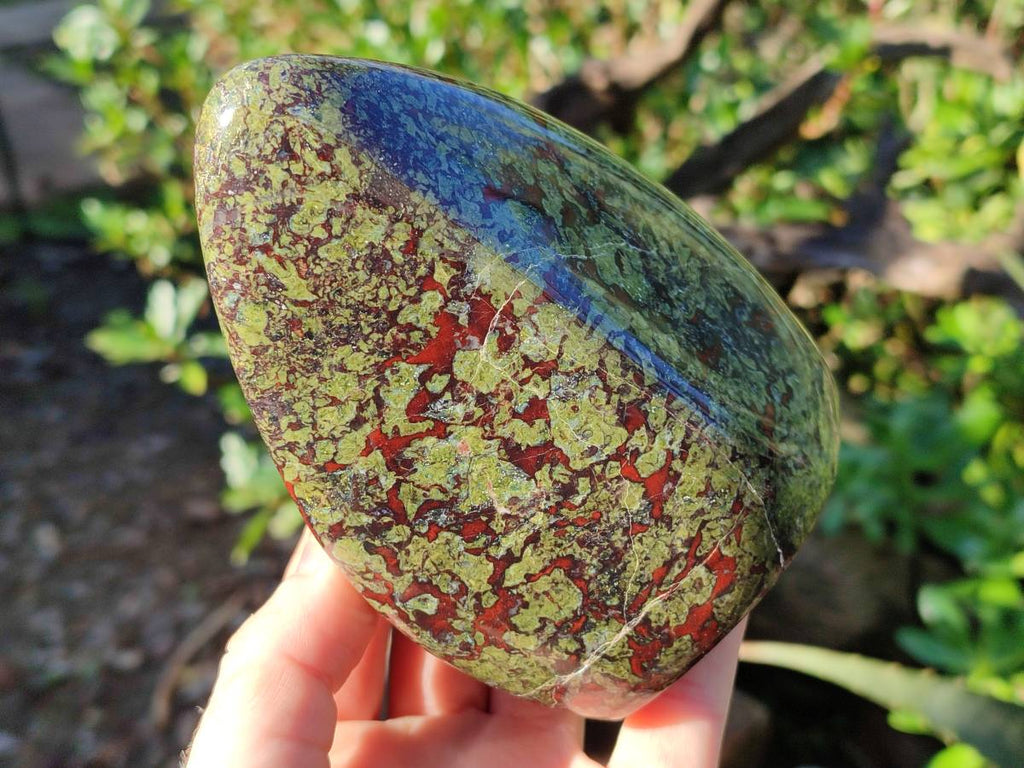 Polished Bastite Dragons Blood Standing Free Form x 1 From Tshipise, South Africa - Toprock Gemstones and Minerals 