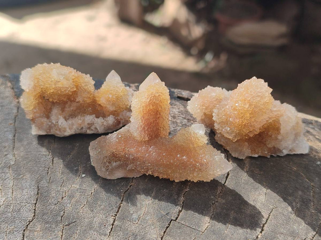 Natural Golden Limonite Coated Spirit Quartz Clusters x 35 From Boekenhouthoek, South Africa - Toprock Gemstones and Minerals 