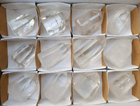 Polished Clear Quartz Crystals x 12 From Madagascar