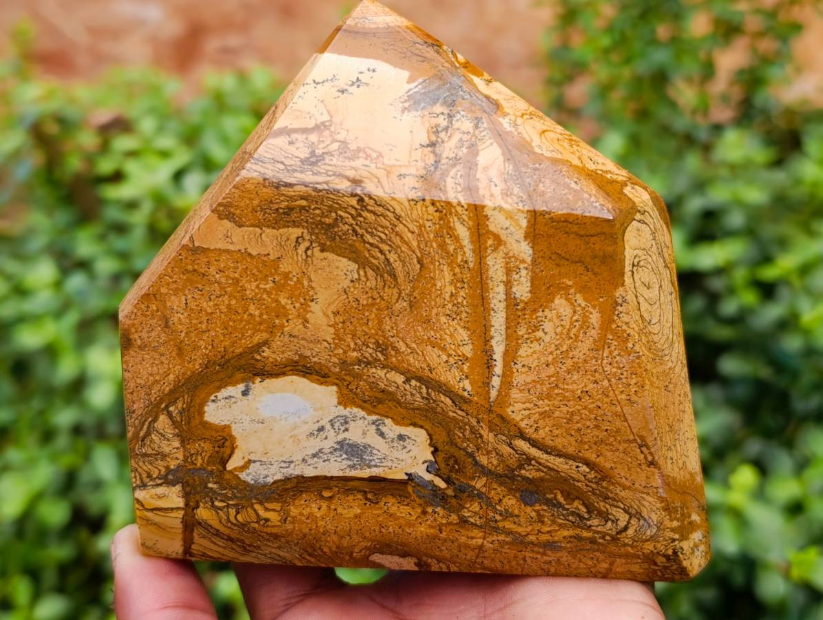 Polished Picture Stone Jasper Points x 2 From Ais-Ais, Namibia - Toprock Gemstones and Minerals 