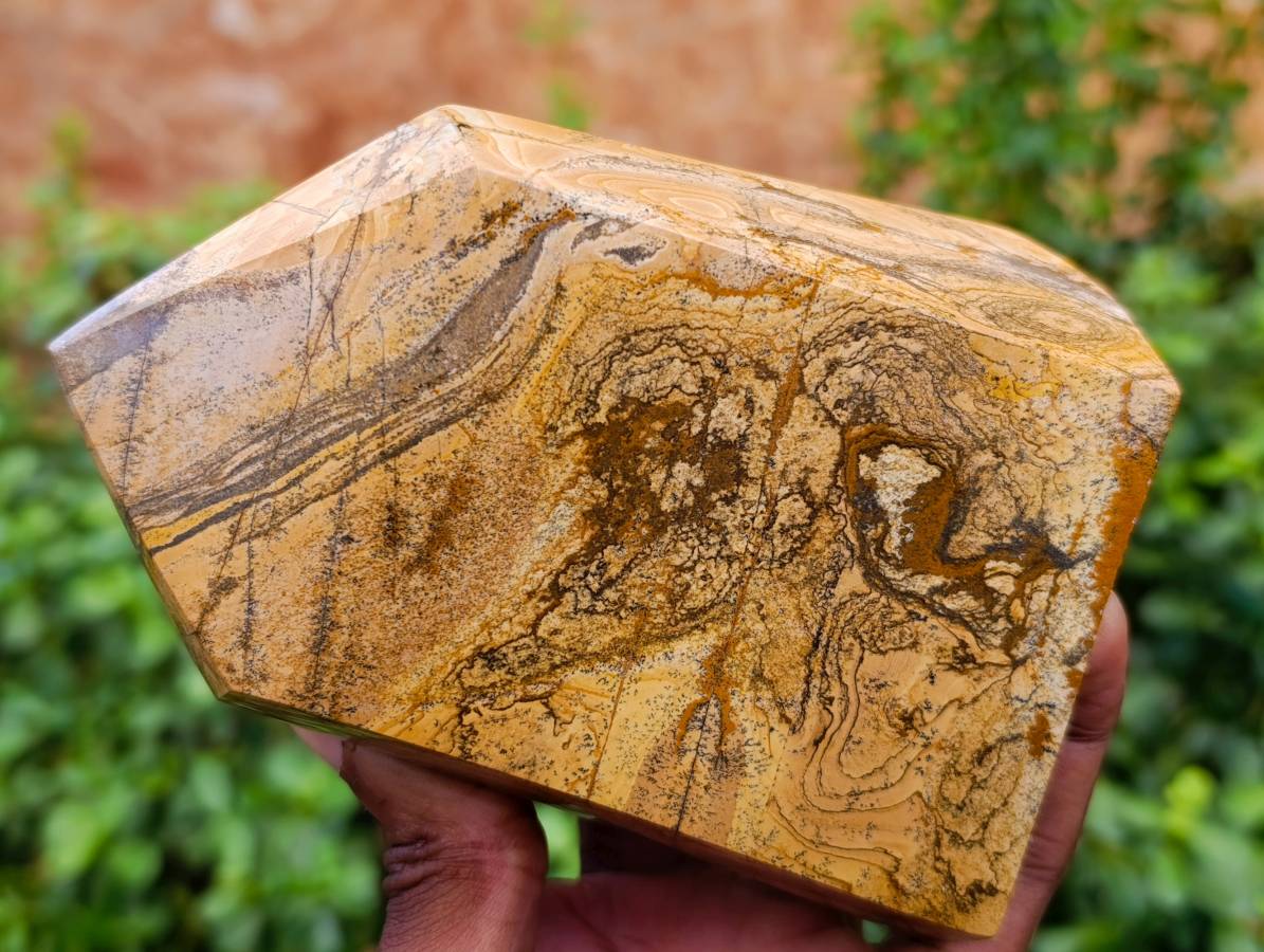 Polished Picture Stone Jasper Points x 2 From Ais-Ais, Namibia - Toprock Gemstones and Minerals 