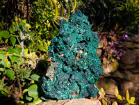 Natural Botryoidal Silky Malachite Specimens x 1 From Kasompe, Congo