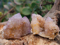 Natural Amethyst Spirit Quartz Clusters x 12 From Boekenhouthoek, South Africa