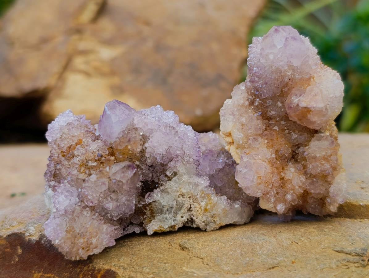 Natural Amethyst Spirit Quartz Clusters x 12 From Boekenhouthoek, South Africa - Toprock Gemstones and Minerals 