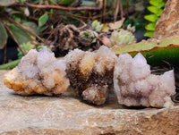 Natural Amethyst Spirit Quartz Clusters x 12 From Boekenhouthoek, South Africa