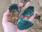 Natural Crystalline Malachite Specimens x 6 From Tenke Fungurume, Congo - Toprock Gemstones and Minerals 
