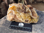 Natural Golden Limonite Quartz Geode Specimens x 3 From Solwezi, Zambia - Toprock Gemstones and Minerals 