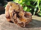 Natural Golden Limonite Quartz Geode Specimens x 3 From Solwezi, Zambia - Toprock Gemstones and Minerals 