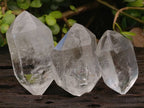 Polished Clear Quartz Double Terminated Crystals x 6 From Madagascar - Toprock Gemstones and Minerals 