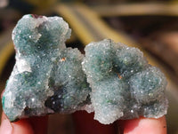Natural Ball Malachite On Dolomite Matrix Specimens x 12 From Likasi, Congo - Toprock Gemstones and Minerals 