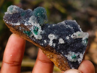 Natural Ball Malachite On Dolomite Matrix Specimens x 12 From Likasi, Congo - Toprock Gemstones and Minerals 