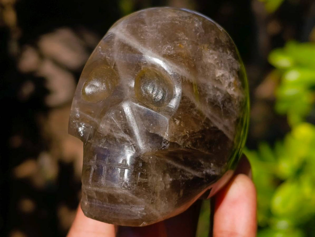 Polished Mixed Quartz Skulls x 2 From Madagascar - Toprock Gemstones and Minerals 