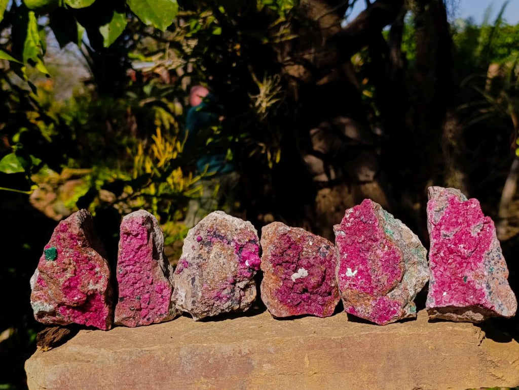 Natural Salrose Cobaltion Dolomite Specimens x 6 From Kakanda, Congo - Toprock Gemstones and Minerals 