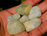 Polished Aquamarine Tumbled Stones x 0.5 Kg Lot From Angola - Toprock Gemstones and Minerals 