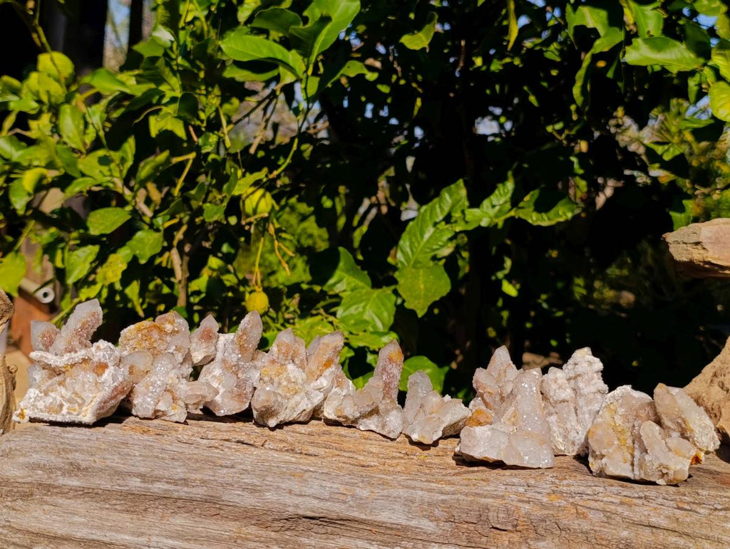Natural Fairy Spirit Quartz Clusters x 12 From South Africa - Toprock Gemstones and Minerals 