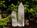 Polished Clear Quartz Crystals x 2 From Madagascar - Toprock Gemstones and Minerals 