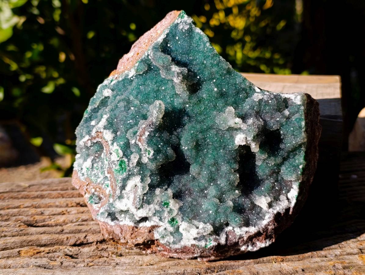Natural Ball Malachite On Dolomite Matrix Specimen x 1 From Kambove, Congo - Toprock Gemstones and Minerals 