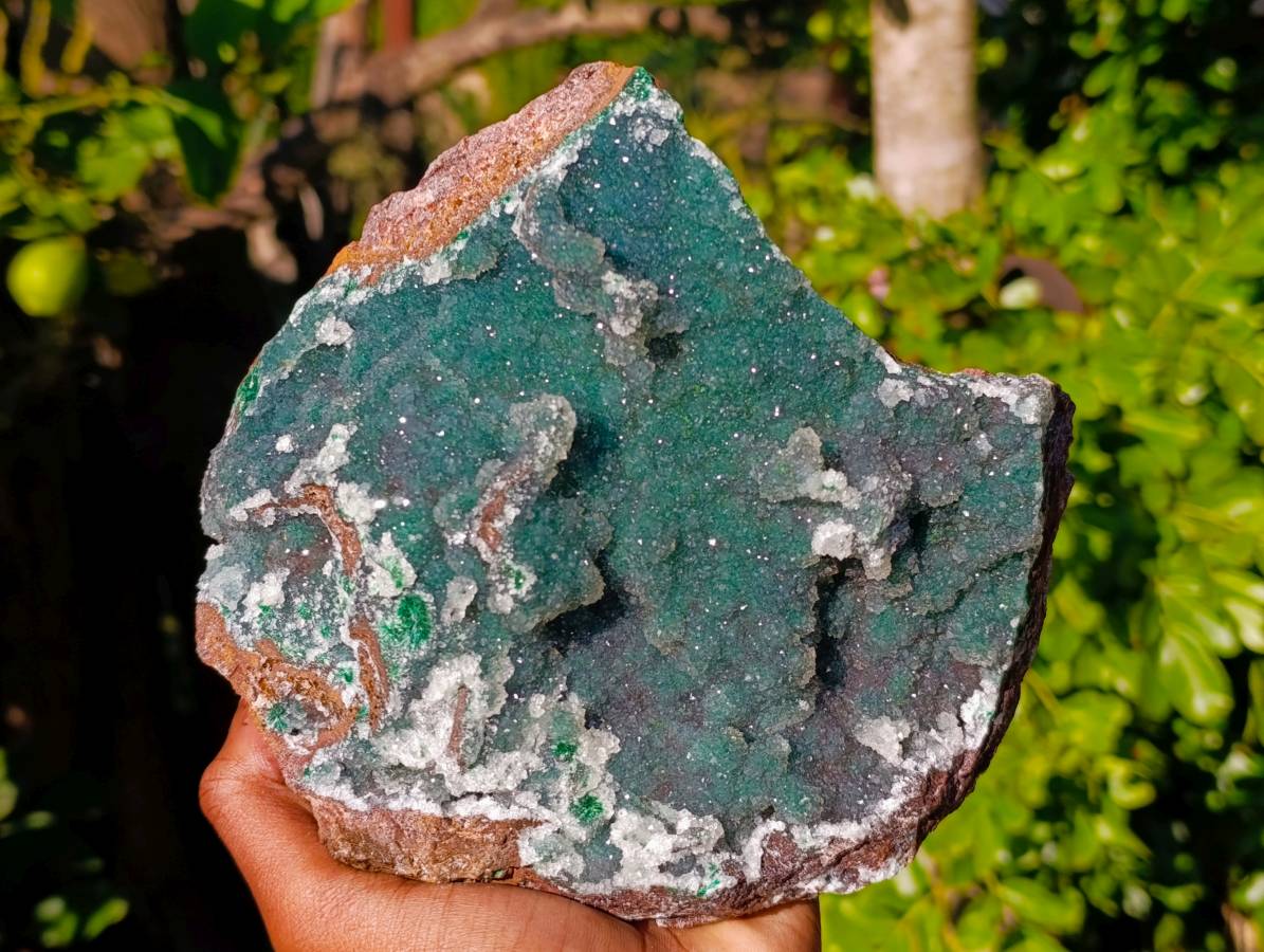 Natural Ball Malachite On Dolomite Matrix Specimen x 1 From Kambove, Congo - Toprock Gemstones and Minerals 