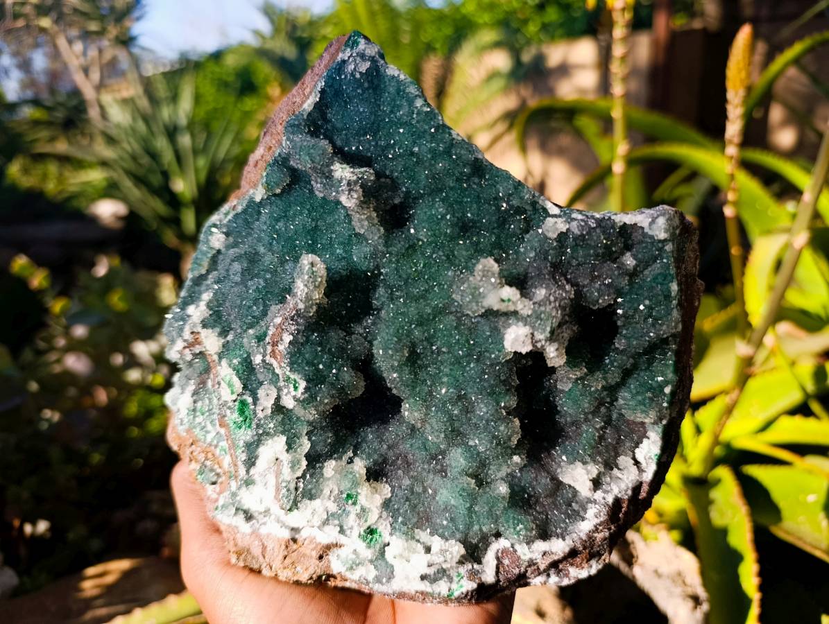 Natural Ball Malachite On Dolomite Matrix Specimen x 1 From Kambove, Congo - Toprock Gemstones and Minerals 