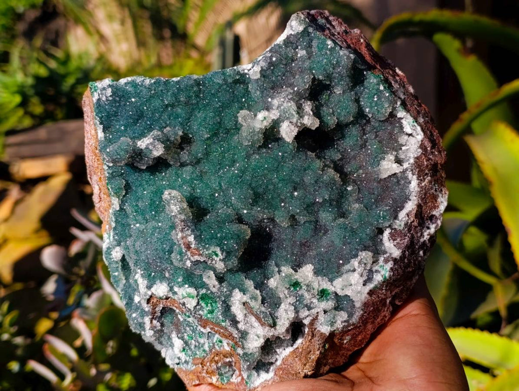 Natural Ball Malachite On Dolomite Matrix Specimen x 1 From Kambove, Congo - Toprock Gemstones and Minerals 