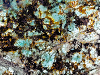 Polished African Turquoise Chrysocolla Standing Free Forms x 3 From South Africa