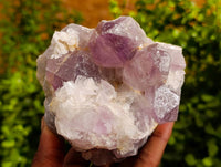 Natural Jacaranda Amethyst Quartz Clusters x 4 From Mumbwa, Zambia
