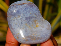 Polished Blue Lace Agate Tumbled Stones x 35 From Malawi
