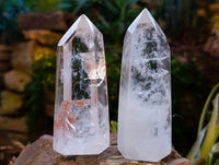 Polished Clear Quartz Crystals x 3 From Madagascar