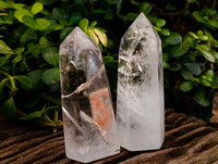 Polished Clear Quartz Crystals x 3 From Madagascar