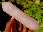 Polished Double Terminated Rose Quartz Points x 4 Madagascar - Toprock Gemstones and Minerals 