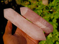 Polished Double Terminated Rose Quartz Points x 4 Madagascar - Toprock Gemstones and Minerals 