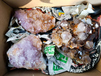 Natural Amethyst Spirit Quartz Clusters x 3 From Boekenhouthoek, South Africa