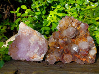 Natural Amethyst Spirit Quartz Clusters x 3 From Boekenhouthoek, South Africa