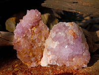 Natural Amethyst Spirit Quartz Clusters x 3 From Boekenhouthoek, South Africa