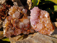 Natural Amethyst Spirit Quartz Clusters x 3 From Boekenhouthoek, South Africa