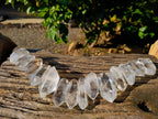 Polished Double Terminated Clear Quartz Crystals x 24 From Madagascar - Toprock Gemstones and Minerals 