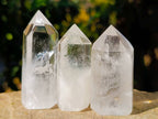 Polished Clear Quartz Crystals x 12 From Madagascar - Toprock Gemstones and Minerals 