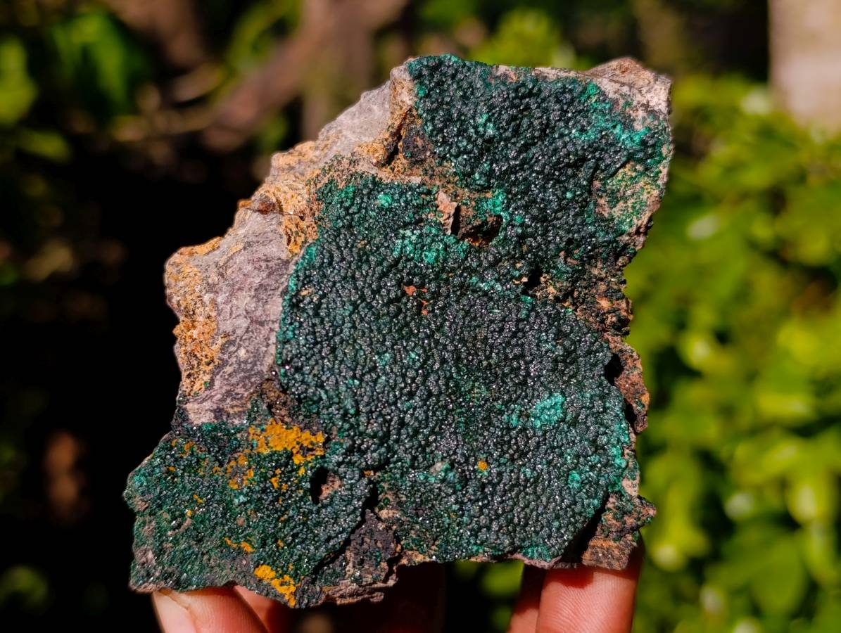 Natural Crystalline Malachite Specimens x 3 From Tenke Fungumure, Congo - Toprock Gemstones and Minerals 