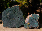 Natural Crystalline Malachite Specimens x 3 From Tenke Fungumure, Congo - Toprock Gemstones and Minerals 