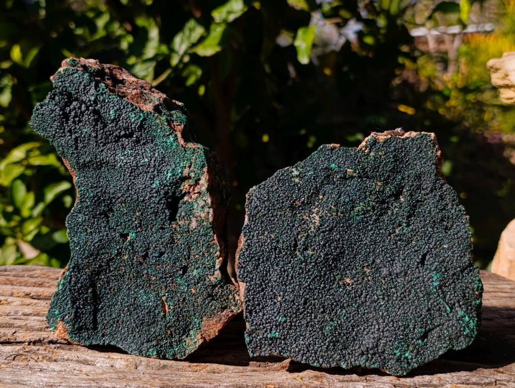 Natural Crystalline Malachite Specimens x 3 From Tenke Fungumure, Congo - Toprock Gemstones and Minerals 