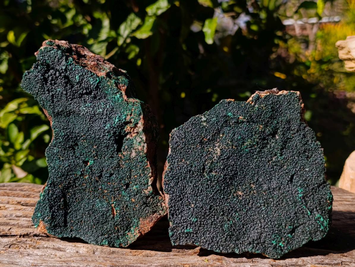 Natural Crystalline Malachite Specimens x 3 From Tenke Fungumure, Congo - Toprock Gemstones and Minerals 