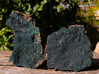 Natural Crystalline Malachite Specimens x 3 From Tenke Fungumure, Congo