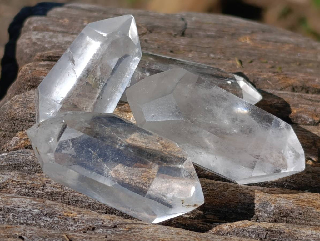 Polished Double Terminated Clear Quartz Crystals x 35 From Madagascar - Toprock Gemstones and Minerals 