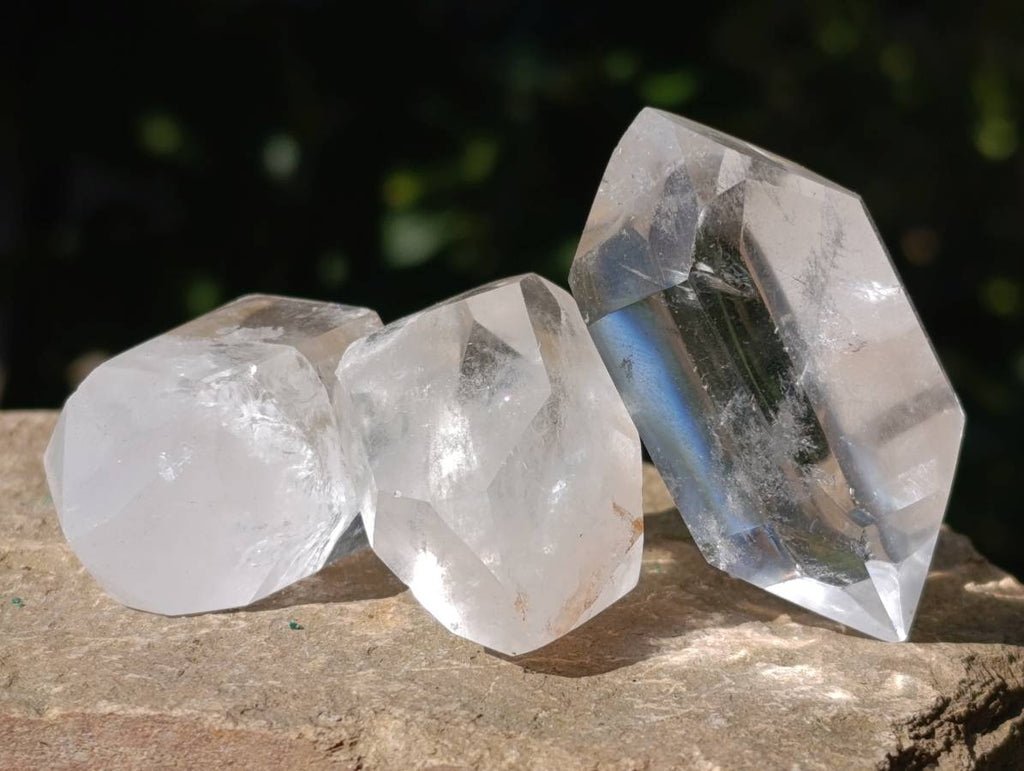 Polished Double Terminated Clear Quartz Crystals x 35 From Madagascar - Toprock Gemstones and Minerals 