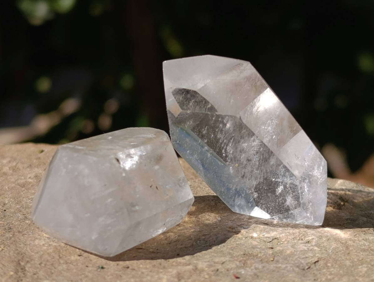 Polished Double Terminated Clear Quartz Crystals x 35 From Madagascar - Toprock Gemstones and Minerals 