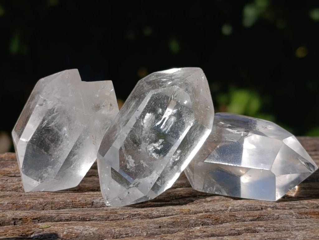 Polished Double Terminated Clear Quartz Crystals x 35 From Madagascar - Toprock Gemstones and Minerals 