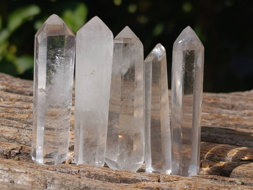 Polished Double Terminated Clear Quartz Crystals x 35 From Madagascar - Toprock Gemstones and Minerals 