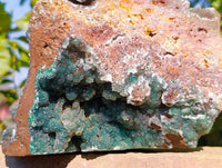 Natural Ball Malachite On Red Dolomite Matrix Specimen x 1 From Likasi, Congo