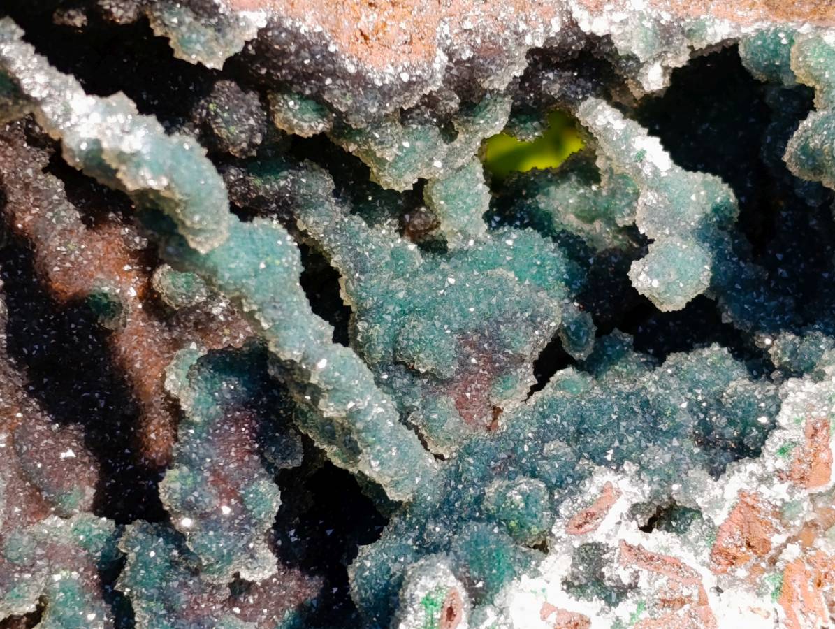 Natural Ball Malachite On Red Dolomite Matrix Specimen x 1 From Likasi, Congo - Toprock Gemstones and Minerals 