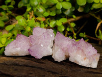 Natural Amethyst Spirit Quartz Clusters x 12 From Boekenhouthoek, South Africa